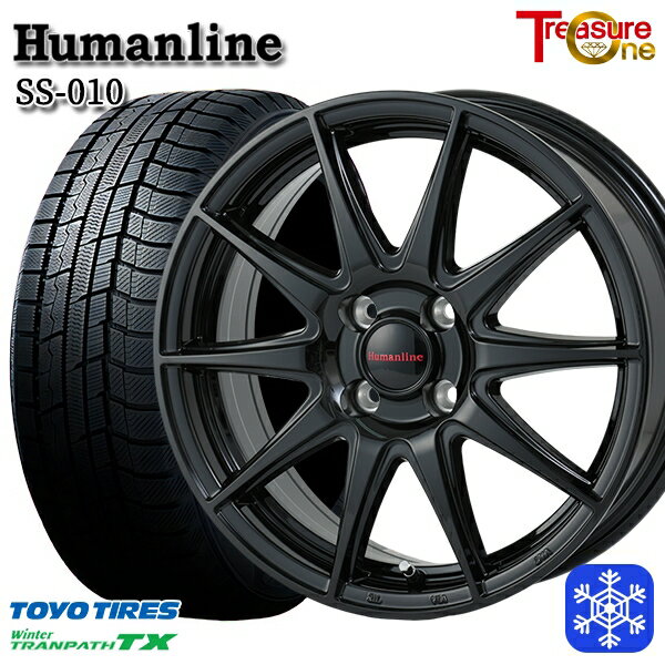 [クーポン対象商品]165/65R14 タンク ルーミー 2024〜2025年製 トーヨー ウィンター トランパス TX トレジャーワン ヒューマンライン SS010 BK 14インチ 5.5J 4H100