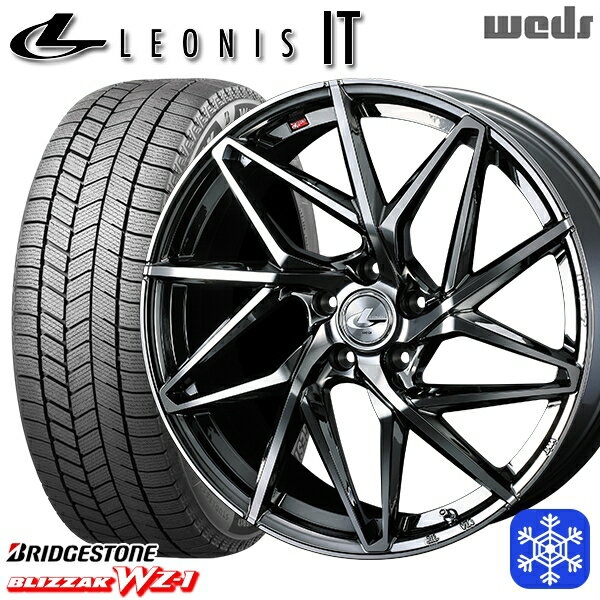 225/60R17 アルファード ヴェルファイア 2025年製 ブリヂストン ブリザック WZ1 Weds ウェッズ レオニス IT BMCMC 17インチ 7.0J 5H114.3 送料無料 冬タイヤホイール4本セット