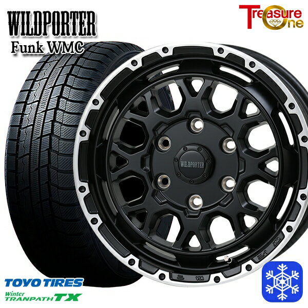 215/65R16 98Q ハイエース ※車検非対応 2024〜2025年製 トーヨー ウィンター トランパス TX トレジャーワン ワイルドポーター ファンク WMC MB/RP 16インチ 6.5J 6H139.7 送料無料 冬タイヤホイール4本セット