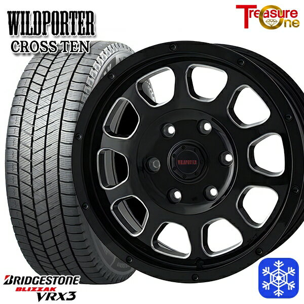 [クーポン対象商品]215/65R16 98Q ハイエース ※車検非対応 2024〜2025年製 ブリヂストン ブリザック VRX3 トレジャーワン ワイルドポータークロステン BK/SM 16インチ 6.5J 6H139.7