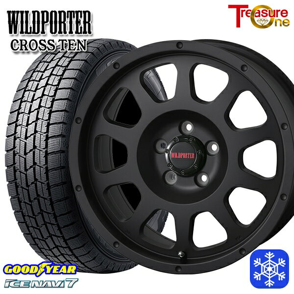 215/60R16 ヤリスクロス ヴェゼル 2023〜2024年製 グッドイヤー アイスナビ7 NAVI7 トレジャーワン ワイルドポータークロステン MB 16インチ 7.0J 5H114.3 送料無料 冬タイヤホイール4本セット