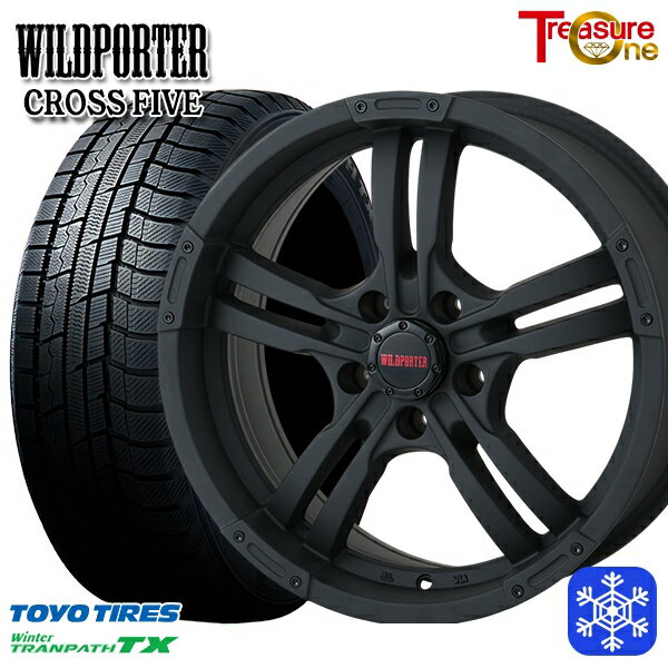 215/60R16 ヤリスクロス ヴェゼル 2023〜2024年製 トーヨー ウィンタートランパス TX トレジャーワン ワイルドポーター クロスファイブ MBK 16インチ 7.0J 5H114.3 送料無料 冬タイヤホイール4本セット