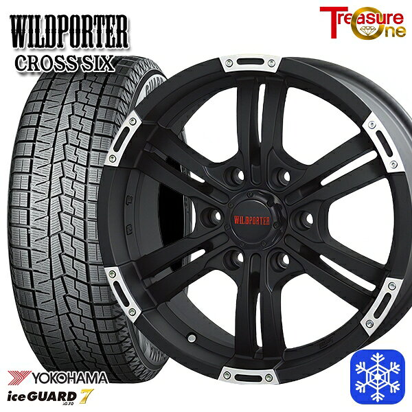 215/60R17 96Q ハイエース ※車検非対応 2024〜2025年製 ヨコハマアイスガード7 IG70 トレジャーワン ワイルドポータークロスシックス MBP 17インチ 6.5J 6H139.7 送料無料 冬タイヤホイール4本セット
