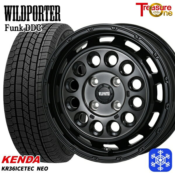 [クーポン対象商品]165/55R14 モコ ルークス 2025年製 ケンダ アイステックネオ KR36 トレジャーワン ワイルドポーターファンク DDC BP/BC 14インチ 4.5J 4H100