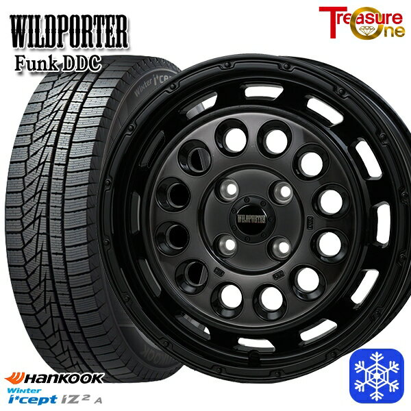 165/55R15 N-BOX タント 2025年製 HANKOOK ハンコック W626 トレジャーワン ワイルドポーターファンク DDC BP/BC 15インチ 5.0J 4H100 送料無料 冬タイヤホイール4本セット