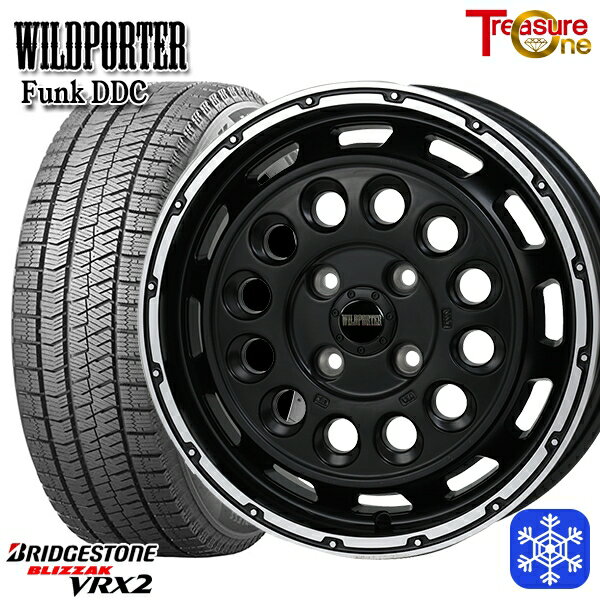 165/55R14 モコ ルークス 数量限定 2021〜2022年製 ブリヂストン ブリザック VRX2 トレジャーワン ワイルドポーターファンク DDC MB/RP 14インチ 4.5J 4H100 送料無料 冬タイヤホイール4本セット