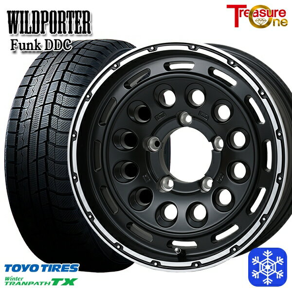 215/70R16 100Q ジムニーシエラ 2024〜2025年製 トーヨー ウィンタートランパス TX トレジャーワン ワイルドポーターファンク DDC MB/RP 16インチ 6.0J 5H139.7 送料無料 冬タイヤホイール4本セット