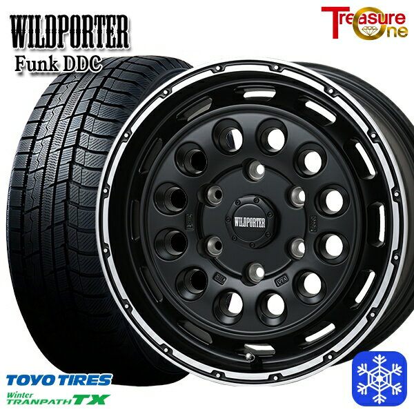 215/65R16 98Q ハイエース ※車検非対応 2024〜2025年製 トーヨー ウィンター トランパス TX トレジャーワン ワイルドポーターファンク DDC MB/RP 16インチ 6.5J 6H139.7 送料無料 冬タイヤホイール4本セット