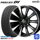 【取付対象】195/65R15 30/50プリウス インプレッサ 2024年製 トーヨー オブザーブ ギズ3 Weds ウェッズ ライツレーDI ブラックポリッシュ 15インチ 6.0J 5H100 スタッドレスタイヤホイール4本セット(2)