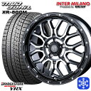 【取付対象】225/55R17 92S 2021年製 ブリヂストン ブリザック VRX ■並行輸入品 インターミラノ マッドバーン XR-800M MBK/DP 17インチ 7.0J 5穴 114.3 スタッドレスタイヤホイール4本セット 送料無料