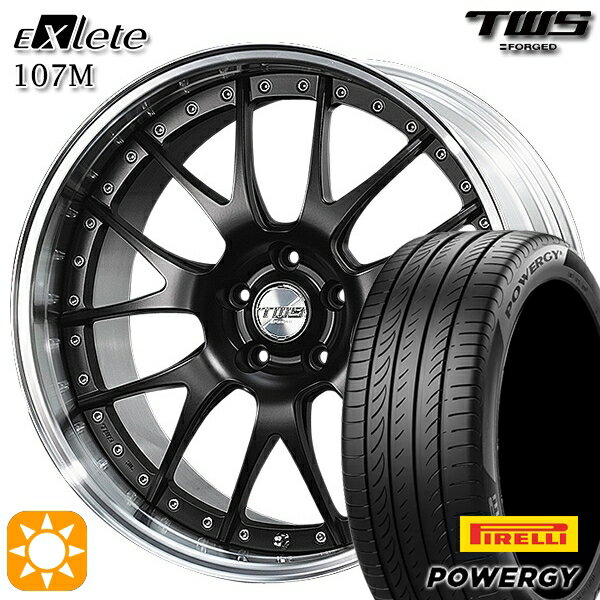 【最大2,000円OFFクーポン】アウディ A6/A7(F2) 245/45R19 102W XL ピレリ パワジー TWS EXlete 107M フラットブラック 19インチ 8.0J 5H112 サマータイヤホイールセット