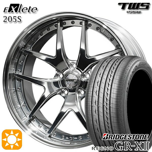 【取付対象】ベンツ Sクラス F) 245/40R20 95W R) 275/35R20 102W XL ブリヂストン レグノ GRX2 TWS EXlete 205S 3Dバフ 20インチ 8.5J 9.5J 5H112 サマータイヤホイールセット