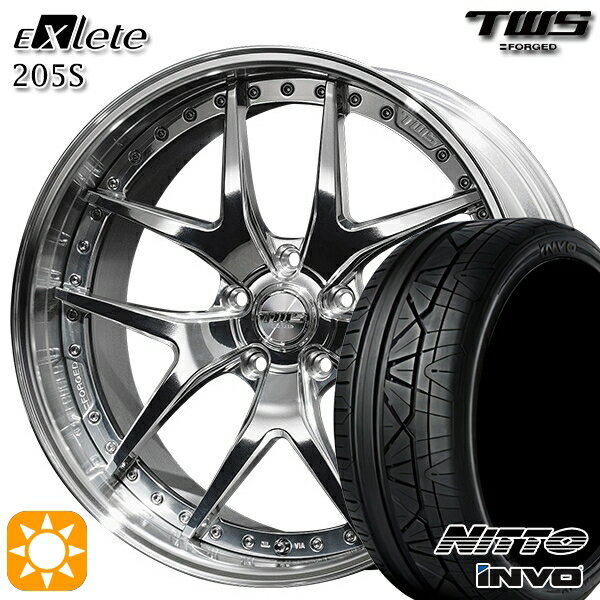 【取付対象】BMW G30 G14 F) 245/35R20 95W XL R) 275/30R20 97W XL ニットー インヴォ INVO TWS EXlete 205S 3Dバフ 20インチ 8.5J 9.5J 5H112 サマータイヤホイールセット