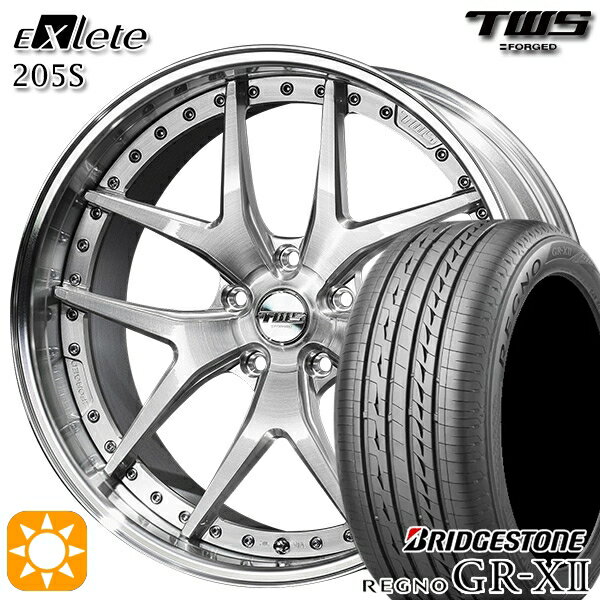 【取付対象】ベンツ Sクラス F) 245/40R20 95W R) 275/35R20 102W XL ブリヂストン レグノ GRX2 TWS EXlete 205S ブラッシュド 20インチ 8.5J 9.5J 5H112 サマータイヤホイールセット