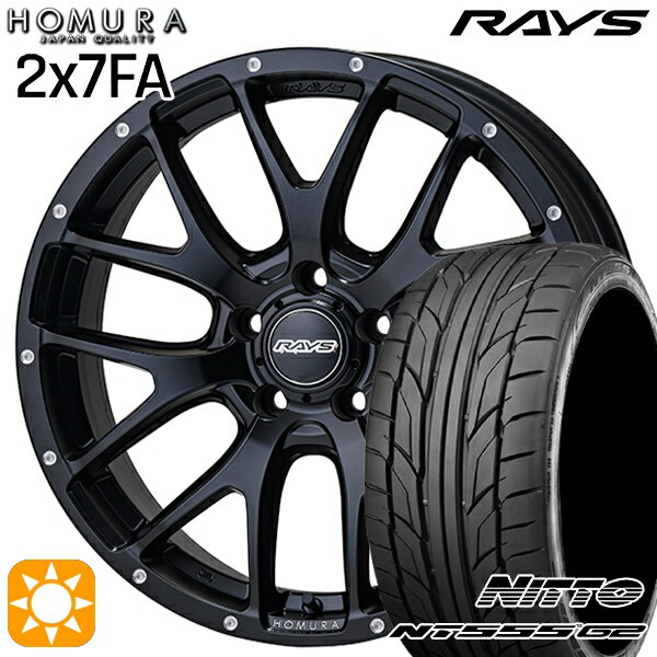 【取付対象】215/40R18 89W XL ニットー NT555 G2 RAYS 2X7 FA BOL 18インチ 7.5J 5H114.3 サマータイヤホイールセット