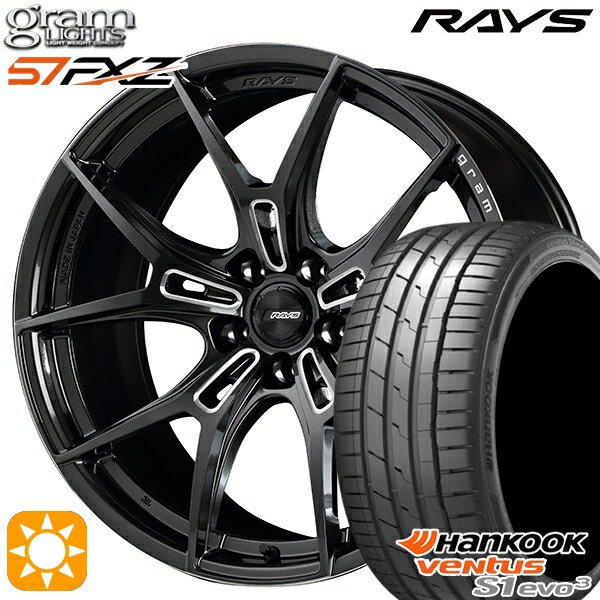 【取付対象】215/40R18 89Y XL ハンコック veNtus S1 evo3 K127 RAYS グラムライツ 57FXZ AAC 18インチ 7.5J 5H114.3 サマータイヤホイールセット