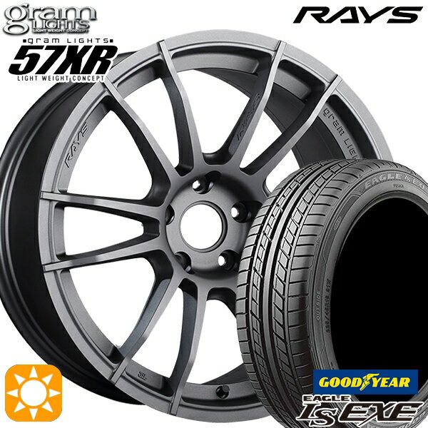 【取付対象】215/35R19 85W XL グッドイヤー イーグル LSEXE RAYS グラムライツ 57XR MF 19インチ 8.5J 5H114.3 サマータイヤホイールセット