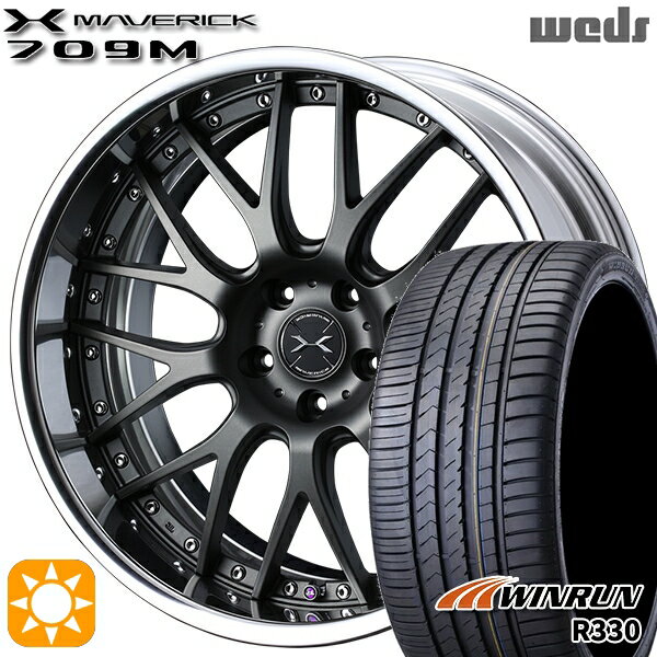 【取付対象】215/40R18 89W XL ウィンラン R330 Weds ウェッズ マーベリック 709M マットガンメタリック 18インチ 7.5J 5H114.3 サマータイヤホイールセット