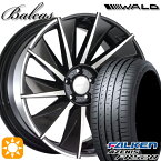 【取付対象】225/55R19 99W ファルケン アゼニス FK520 WALD バルカス B11-C ブラックポリッシュ 19インチ 7.5J 5H114.3 サマータイヤホイールセット