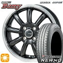 フラッシュクーポン対象★175/65R14 82S ブリヂストン ニューノ モンツァ JPスタイル バーニー スーパーダークガンメタ/リムポリッシュ 14インチ 5.5J 4H100 サマータイヤホイールセット