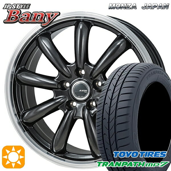 【取付対象】195/65R15 91H トーヨー トランパス mp7 モンツァ JPスタイル バーニー GM 15インチ 6.0J 5H114.3 サマータイヤホイールセット