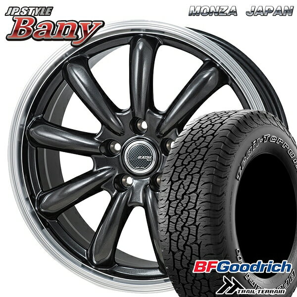 【取付対象】225/65R17 102T ORWL BFグッドリッチ トレールテレーン モンツァ JPスタイル バーニー GM 17インチ 7.0J 5H114.3 サマータイヤホイールセット