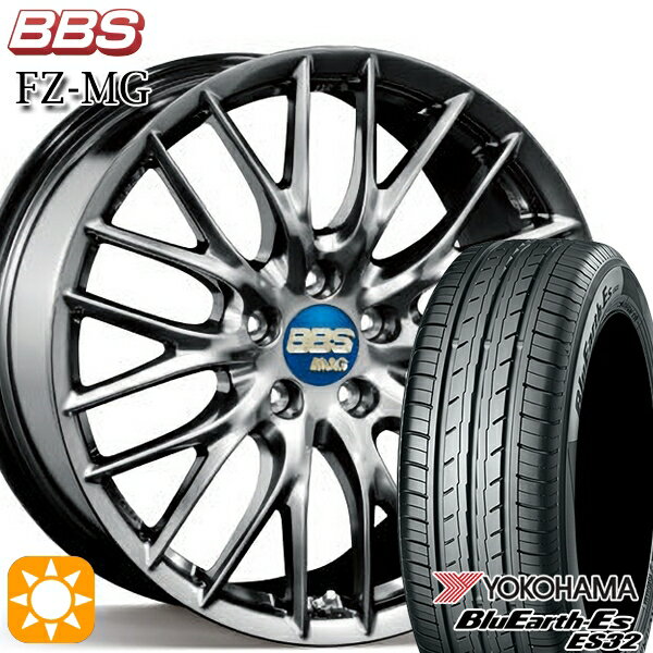 【取付対象】アルファード ヴェルファイア 245/40R19 94W ヨコハマ ブルーアース ES32 BBS FZ-MG ダイヤモンドブラック (DB) 19インチ 9.0J 5H114.3 サマータイヤホイールセット