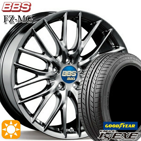 【取付対象】アルファード ヴェルファイア 245/40R19 98W XL グッドイヤー イーグル LSEXE BBS FZ-MG 19インチ 9.0J 5H114.3 ダイヤモンドブラック (DB) サマータイヤホイールセット