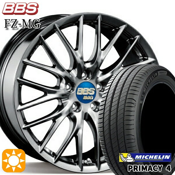 【取付対象】マークX レクサスIS 235/40R19 96W XL VOL ミシュラン プライマシー4 BBS FZ-MG ダイヤモンドブラック (DB) 19インチ 9.0J 5H114.3 サマータイヤホイールセット