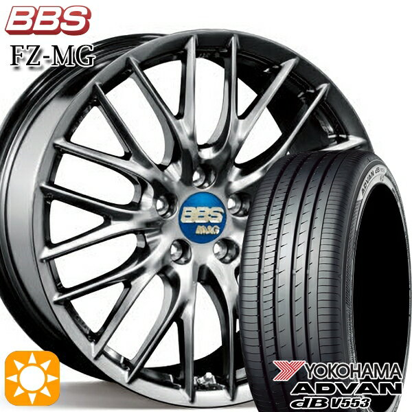 【取付対象】20アルファード 245/40R19 98W XL ヨコハマ アドバンデシベル V553 BBS FZ-MG ダイヤモンドブラック (DB) 19インチ 9.0J 5H114.3 サマータイヤホイールセット