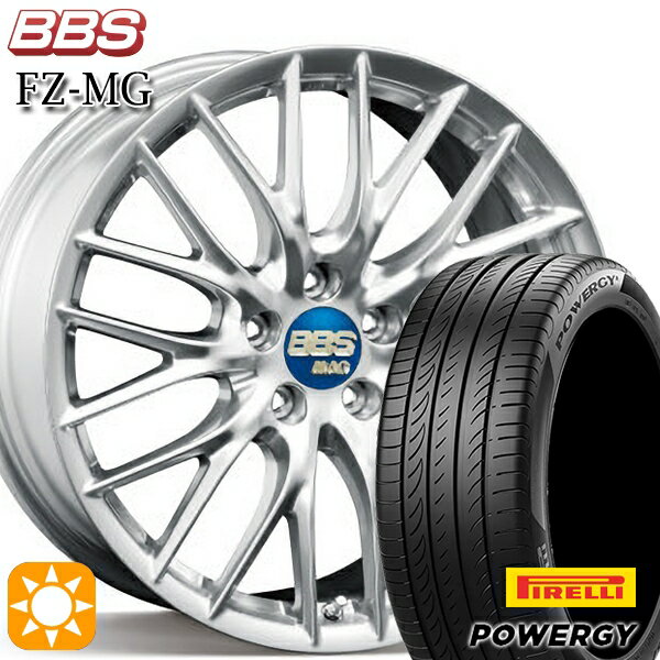 【取付対象】クラウン アコード 245/35R19 93Y XL ピレリ パワジー POWERGY BBS FZ-MG ダイヤモンドシルバー (DS) 19インチ 9.0J 5H114.3 サマータイヤホイールセット