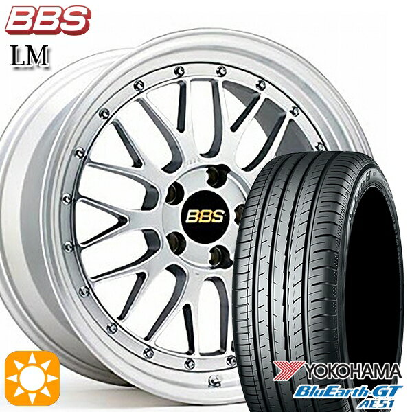 【取付対象】セレナ 215/40R18 89W XL ヨコハマ ブルーアースGT AE51 BBS LM DS-SLD 18インチ 7.5J 5H114.3 サマータイヤホイールセット