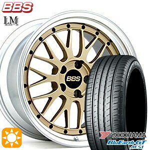 フラッシュクーポン対象★アイシス ノア 215/45R17 91W XL ヨコハマ ブルーアースGT AE51 BBS LM GL-SLD 17インチ 7.5J 5H114.3 サマータイヤホイールセット