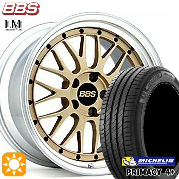 【取付対象】アイシス ノア 215/45R17 91W XL ミシュラン プライマシー4プラス BBS LM GL-SLD 17インチ 7.5J 5H114.3 サマータイヤホイールセット