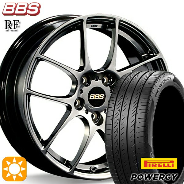 【取付対象】C-HR カローラクロス 215/60R17 96V ピレリ パワジー BBS RF ダイヤモンドブラック（DB） 17インチ 7.0J 5H114.3 サマータイヤホイールセット