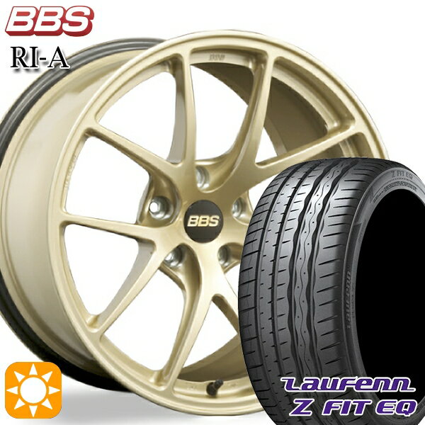 【取付対象】アクセラ アテンザ 215/45R18 93Y XL ラウフェン Z FIT EQ LK03 BBS RI-A ゴールド（GL） 18インチ 7.5J 5H114.3 サマータイヤホイールセット