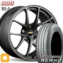 【取付対象】235/50R18 97V ブリヂストン ニューノ BBS RI-A マットグレイ（MGR） 18インチ 7.5J 5H114.3 サマータイヤホイールセット