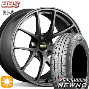 【取付対象】225/50R18 95V ブリヂストン ニューノ BBS RI-A マットグレイ（MGR） 18インチ 7.5J 5H114.3 サマータイヤホイールセット