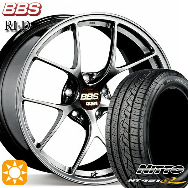 【取付対象】アウディ Q5/SQ5 255/45R20 105W XL ニットー NT421Q BBS RI-D ダイヤモンドブラック（DB） 20インチ 8.5J 5H112 サマータイヤホイールセット