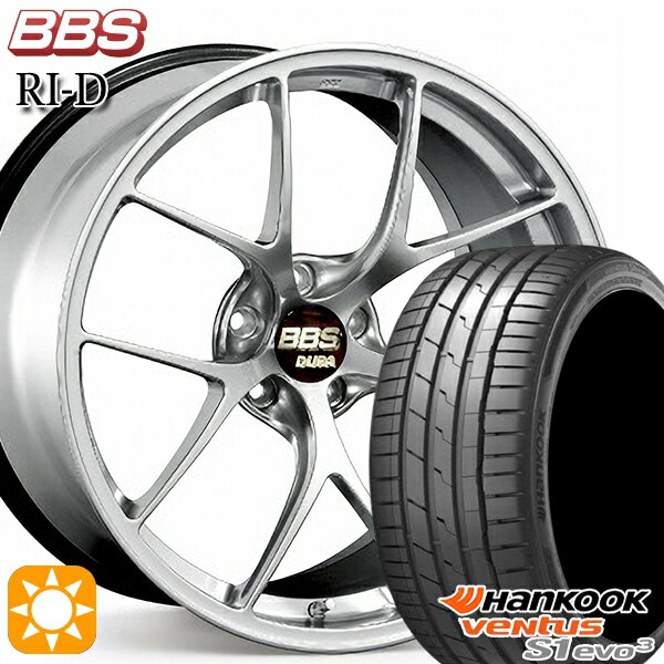 【取付対象】225/35R19 88Y XL ハンコック veNtus S1 evo3 K127 BBS RI-D ダイヤモンドシルバー（DS） 19インチ 8.5J 5H114.3 サマータイヤホイールセット