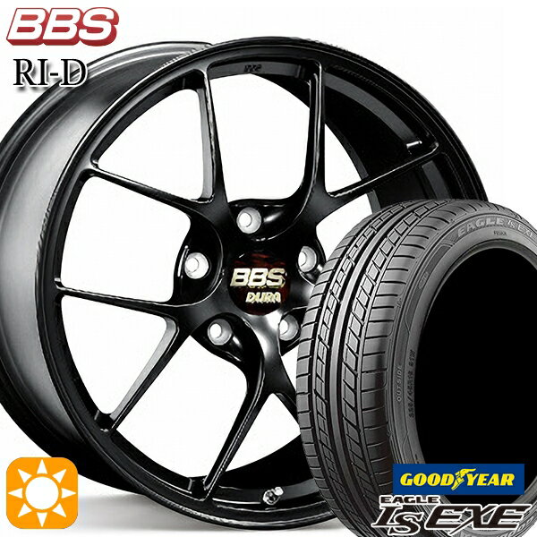 5/18 D会員限定P13倍★ ノア ヴォクシー 215/35R19 85W XL グッドイヤー イーグル LSEXE BBS RI-D マットブラック（MB） 19インチ 8.5J 5H114.3 サマータイヤホイールセット