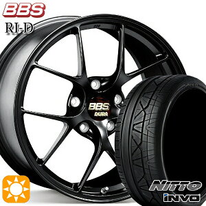 【取付対象】ベンツ Cクラス F) 225/40R19 93Y XL R) 255/35R19 96Y XL ニットー INVO BBS RI-D マットブラック（MB） 19インチ 8.5J 9.5J 5H112 サマータイヤホイールセット