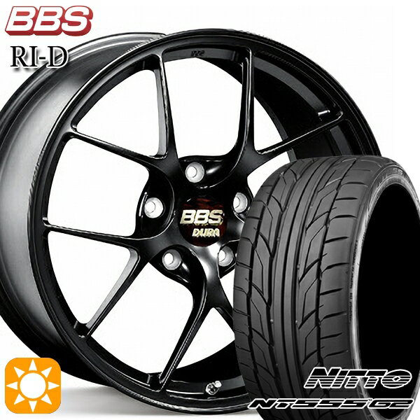 【取付対象】ノア ヴォクシー 215/35R19 85Y XL ニットー NT555 G2 BBS RI-D マットブラック（MB） 19インチ 8.5J 5H114.3 サマータイヤホイールセット