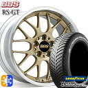 215/55R17 94H グッドイヤー ベクター フォーシーズンズ BBS RS-GT 17インチ 7.0J 5H114.3 GL-SLD オールシーズンタイヤホイールセット