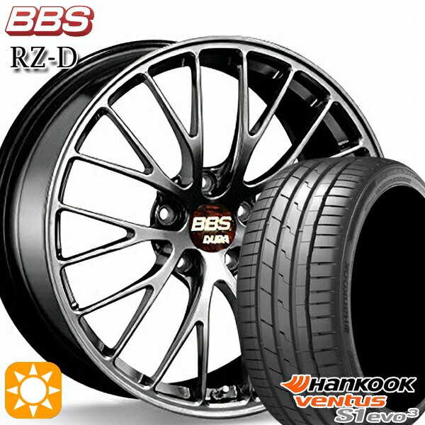 【取付対象】225/35R20 93Y XL ハンコック veNtus S1 evo3 K127 BBS RZ-D ダイヤモンドブラック（DB） 20インチ 8.5J 5H114.3 サマータイヤホイールセット