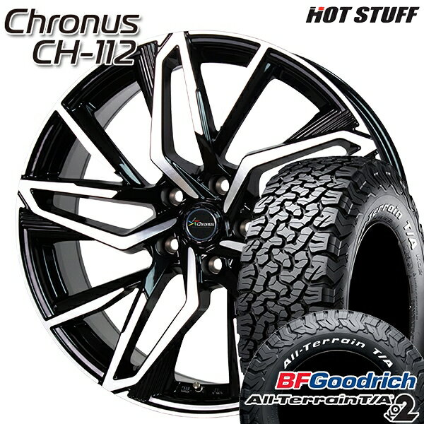 【取付対象】デリカD5 235/70R16 104/201S RWL BFグッドリッチ オールテレーン T/A KO2 HotStuff ホットスタッフ クロノス CH-112 16インチ 6.5J 5H114.3 サマータイヤホイールセット