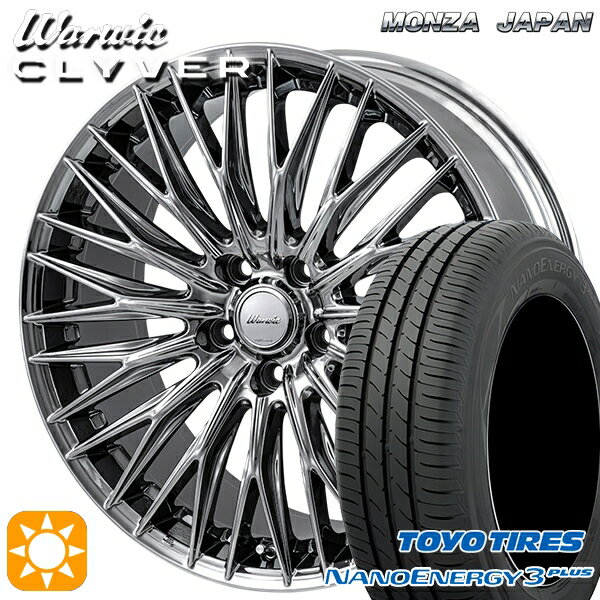 【取付対象】225/45R18 91W トーヨー ナノエナジー3プラス MONZA ワーウィック クライヴァー SPT 18インチ 7.5J 5H114.3 サマータイヤホイールセット
