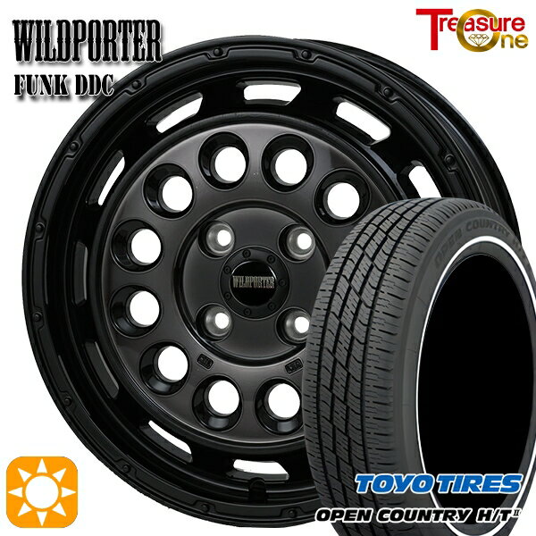 【取付対象】155/65R14 75H トーヨー オープンカントリー H/T2 WR トレジャーワン ワイルドポーターファンク DDC BP/BC 14インチ 4.5J 4H100 サマータイヤホイールセット