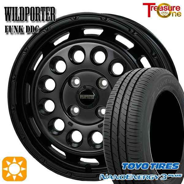 【取付対象】165/65R14 79S トーヨー ナノエナジー3プラス トレジャーワン ワイルドポーターファンク DDC BP/BC 14インチ 4.5J 4H100 サマータイヤホイールセット