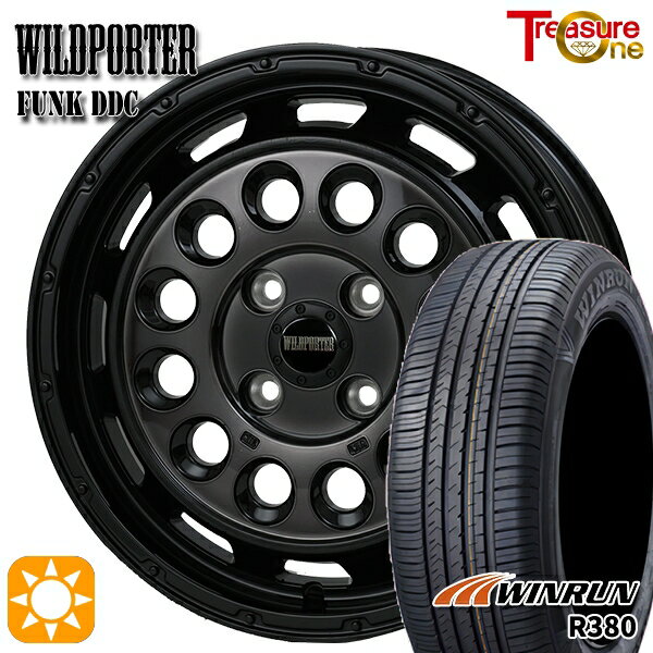 【取付対象】165/60R14 75H ウィンラン R380 トレジャーワン ワイルドポーターファンク DDC BP/BC 14インチ 4.5J 4H100 サマータイヤホイールセット